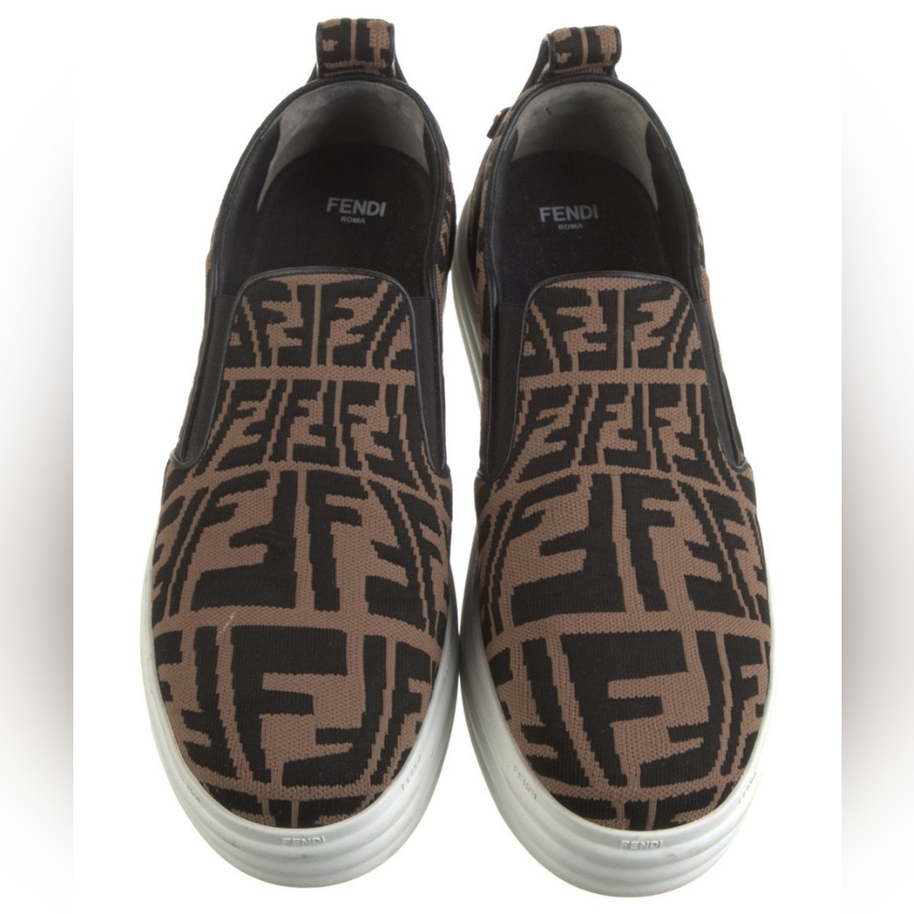 Fendi Women’s Brown Slip-On Sneakers Size EU 39.5 - Picture 6 of 8